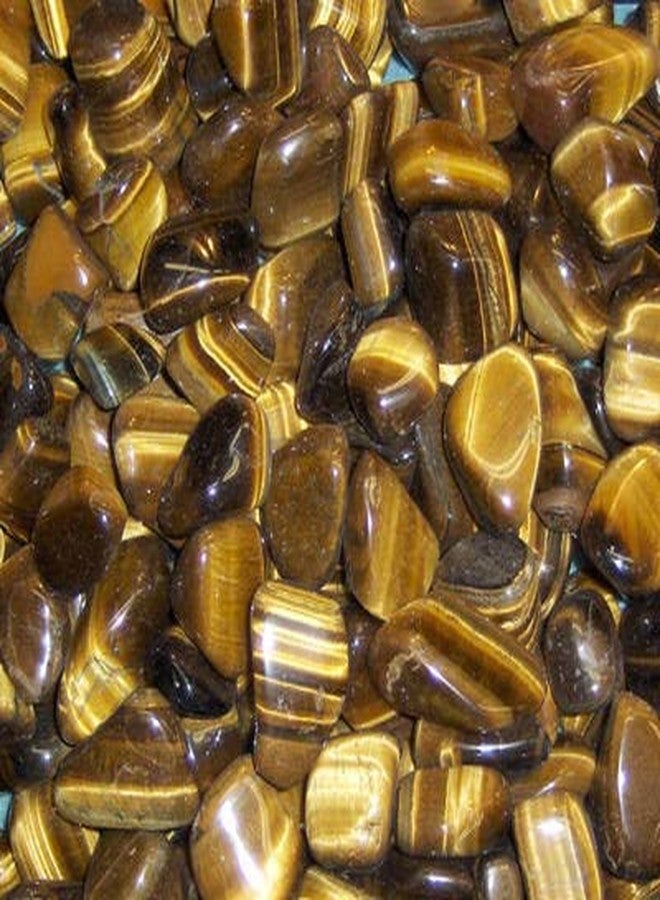 TOI SHOP Tiger Eye Agate Tumble/Pebbles Stone. for Reiki, Crystal, Vastu, Fang Shui Aura, Home Decor, Office Decor, Gifting, Good Luck, showpiece etc. (Tiger Eye, 400 gm) - Image 5